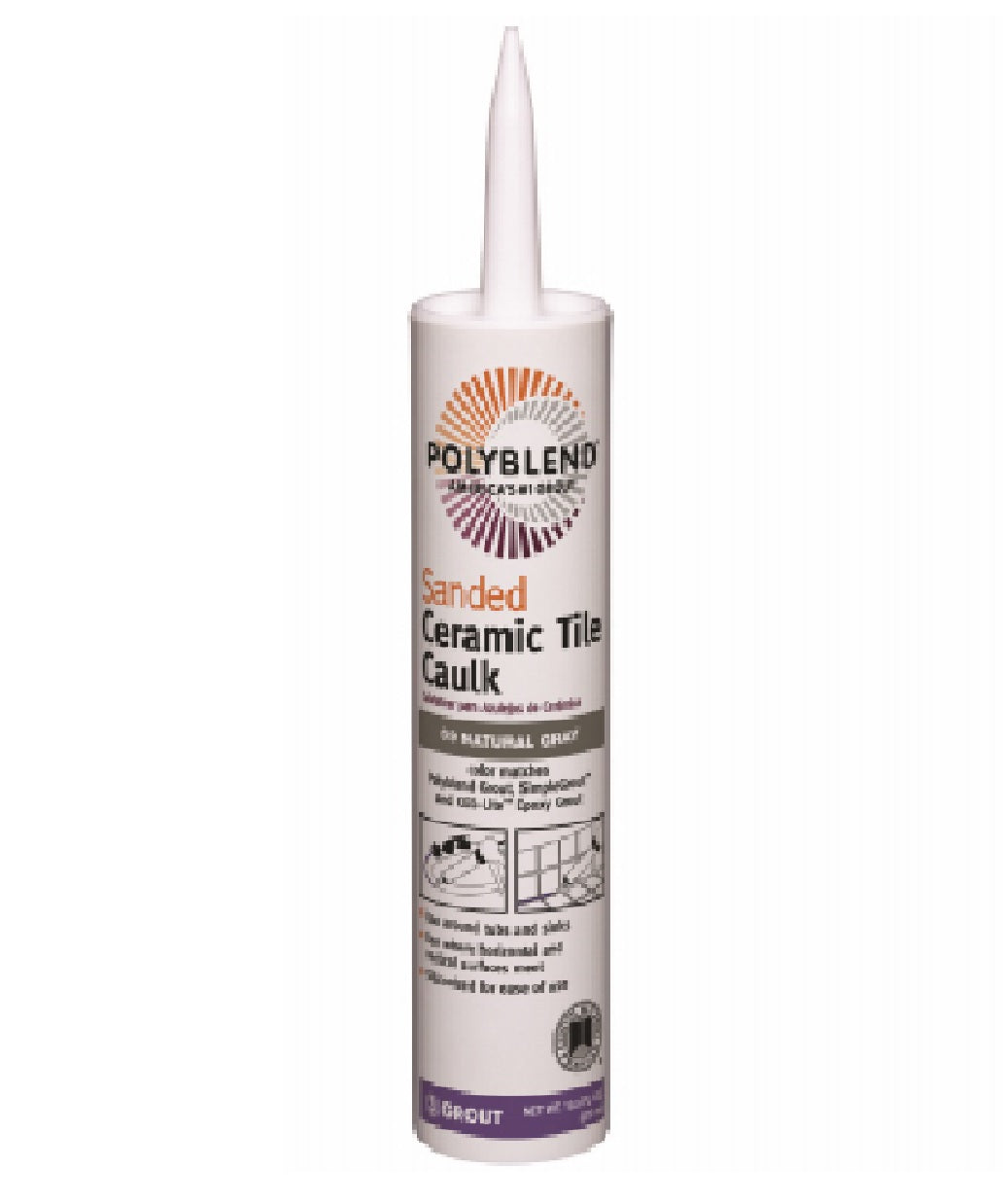 Polyblend PC38110S-6 Ceramic Tile Caulk, 10.5 Oz