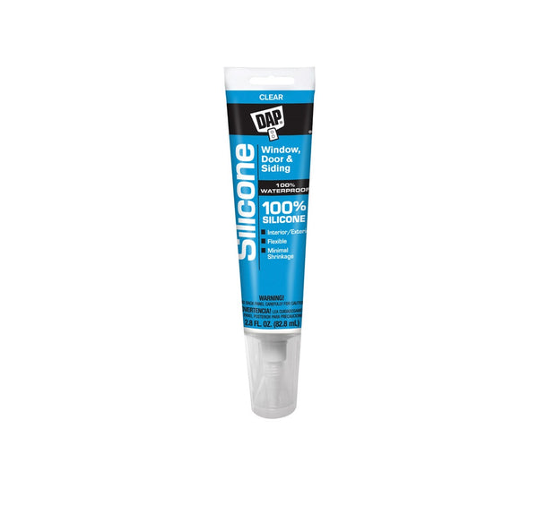 DAP 7079800753 Window and Door Sealant, Clear, 2.8 Oz