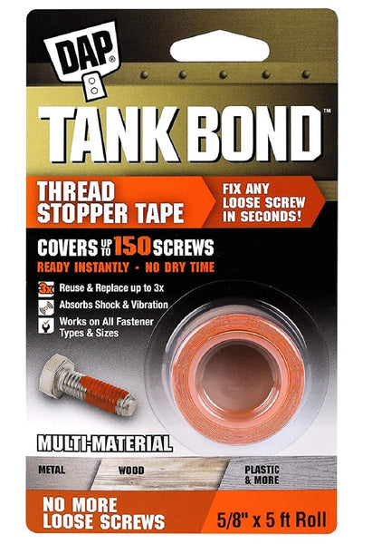 DAP 7079800169 Tank Bond Thread Stopper Tape, 5/8 Inch x 5 Feet