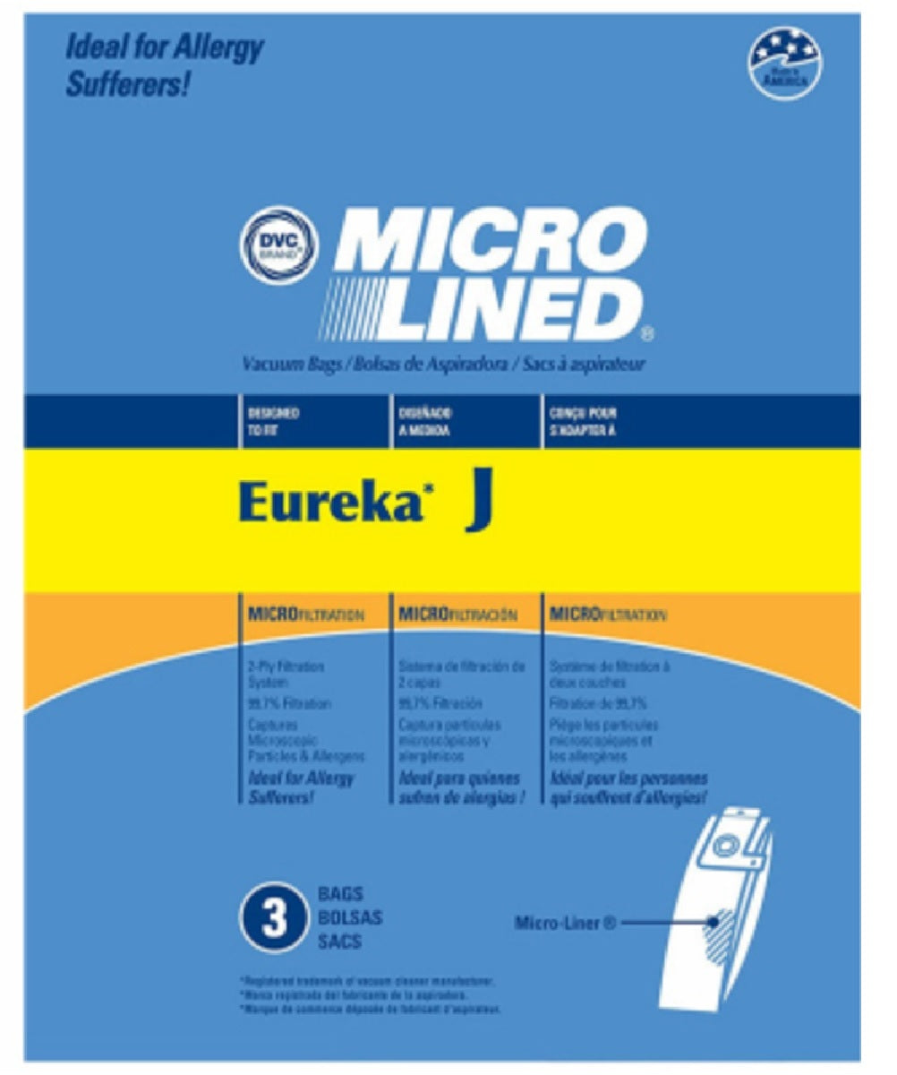 DVC ER-1460 Eureka J Style Microfiltration Vacuum Bag, 3 Pack