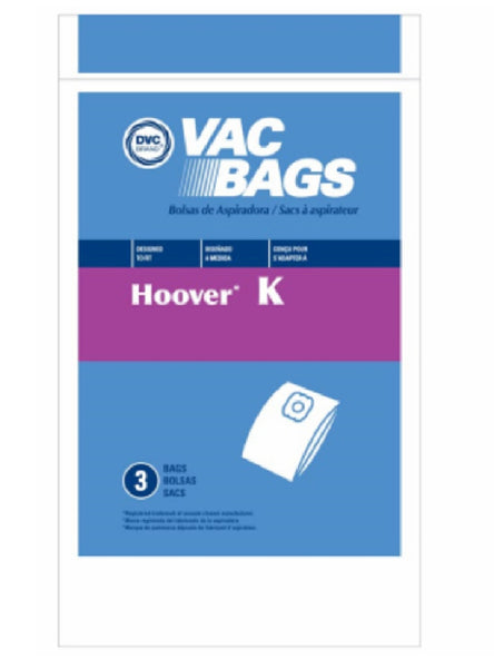 DVC HR-14115 Hoover Style "K" Vacuum Cleaner Bag, 3 Pack
