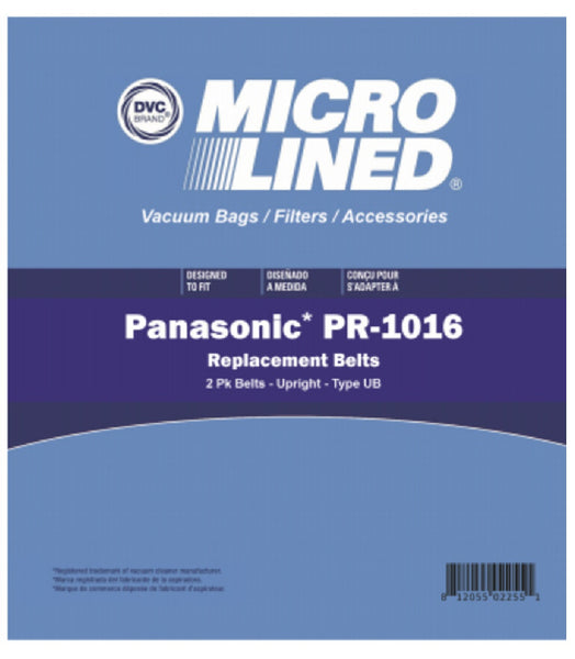 DVC PR-1016 Micro Lined Panasonic UB Vacuum Belt, 2 Pack