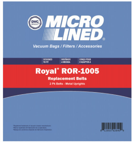 DVC ROR-1005 Kirby & Royal Vacuum Belt, 2-Pack