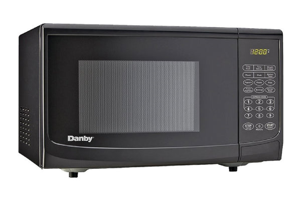 Danby DBMW0720BBB Countertop Microwave Oven, Black, 0.7 cu-ft