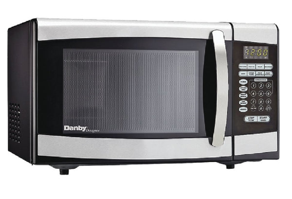 Danby DBMW0924BBS/DMW09 Microwave Oven, Silver, 0.9 cu-ft