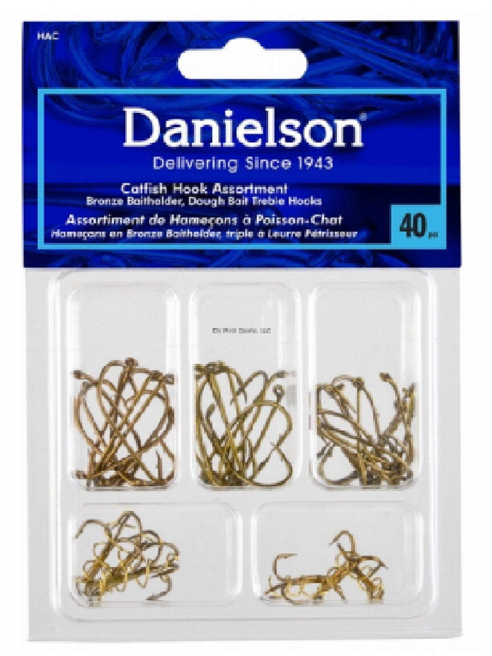 Danielson 0355-4616 Catfish Hook, 40 Piece