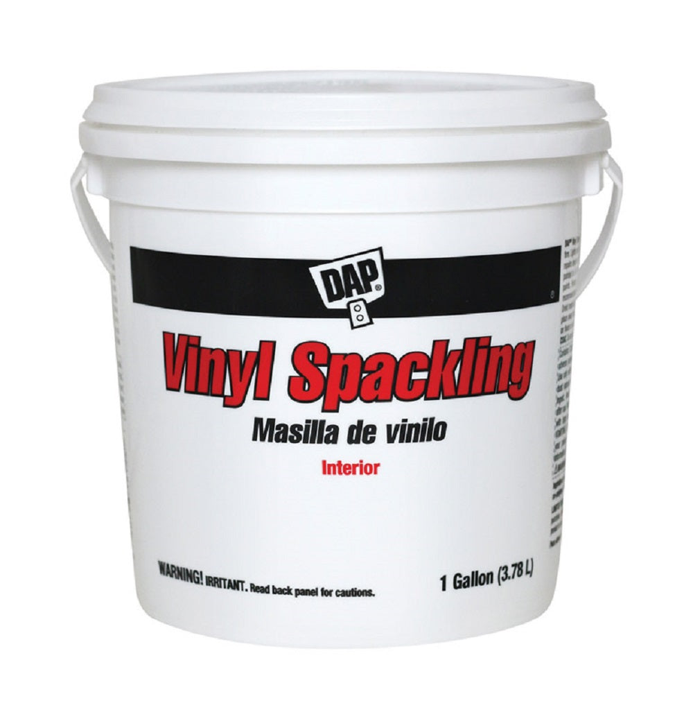 Dap 12133 Ready to Use Spackling Compound, 1 Gallon, White