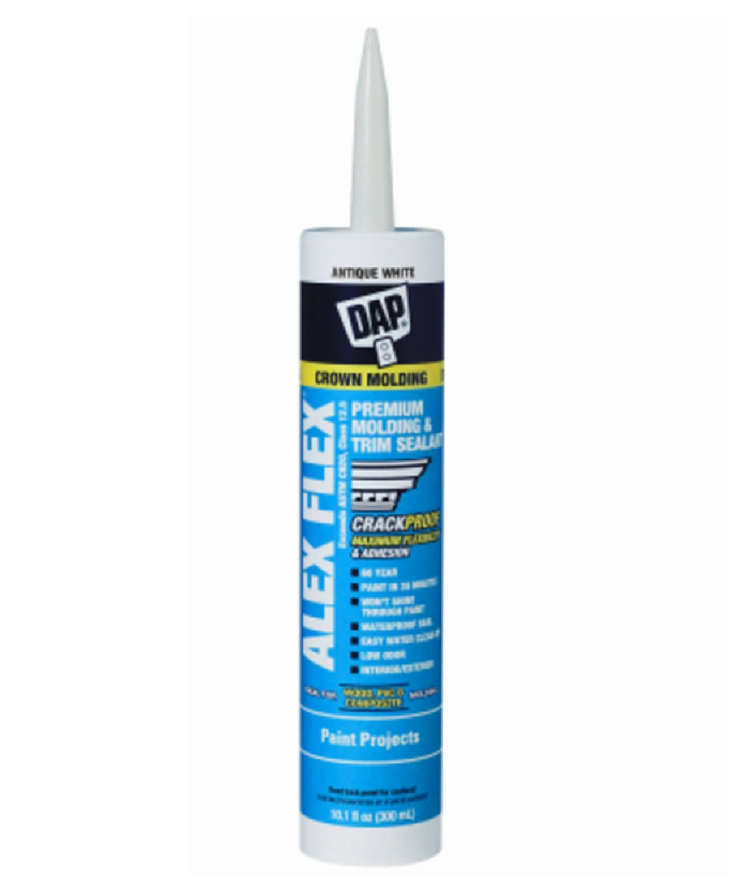 Dap 7079811456 Alex Flex Antique Premium Molding and Trim Acrylic Latex Sealant