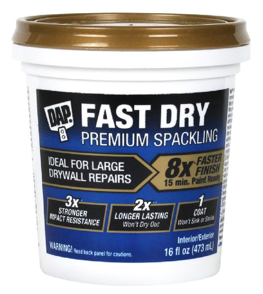 Dap 7079818440 Fast Dry Spackling, Slight, Off-White, 16 Ounce