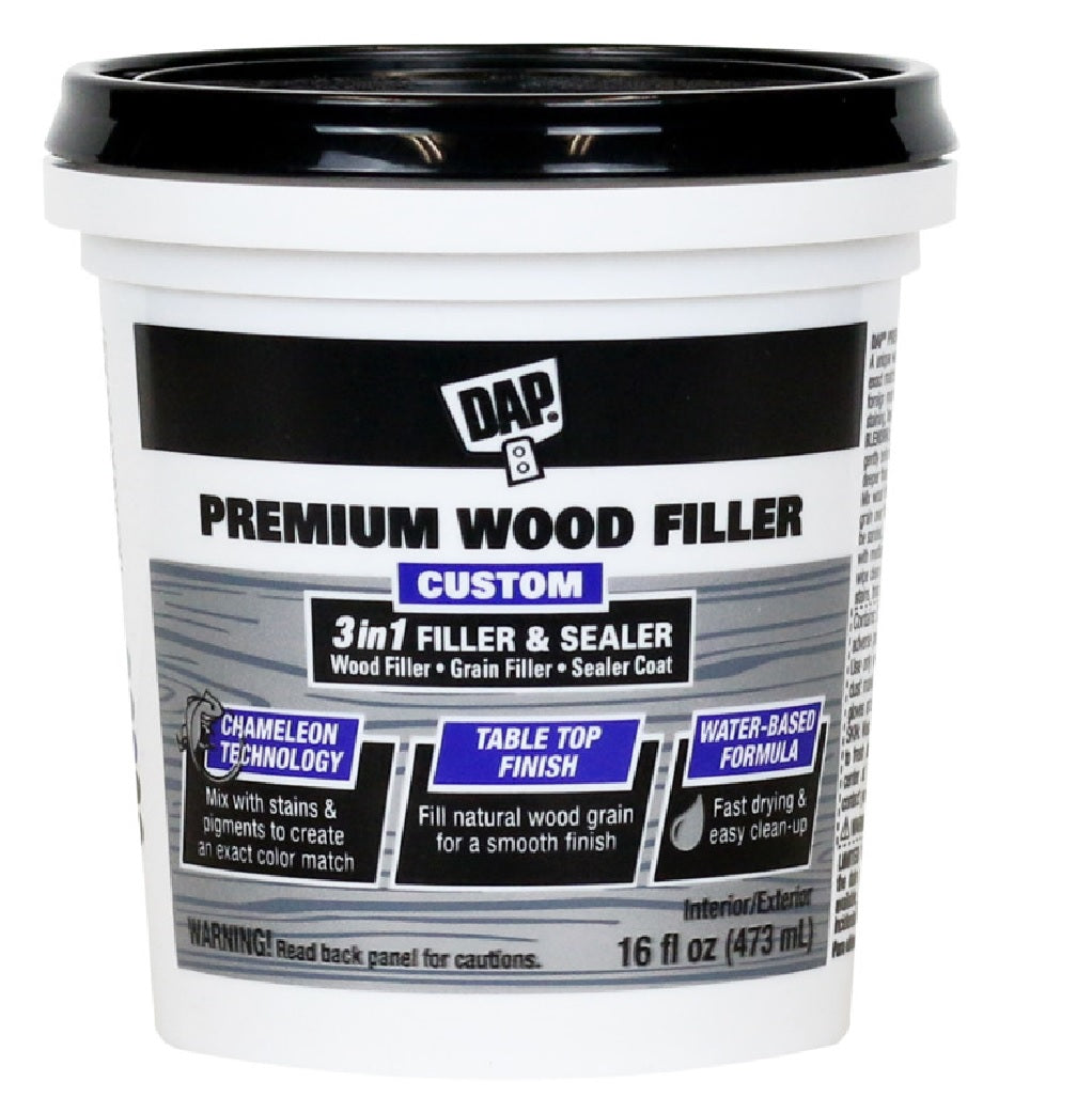 Dap Plastic Wood Filler 21502, 4 oz Can, Natural