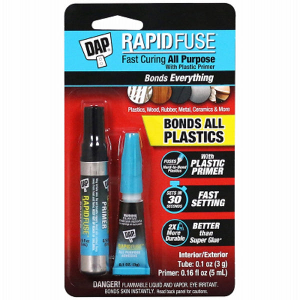 Dap 00171 Rapidfuse Plastic Primer Kit