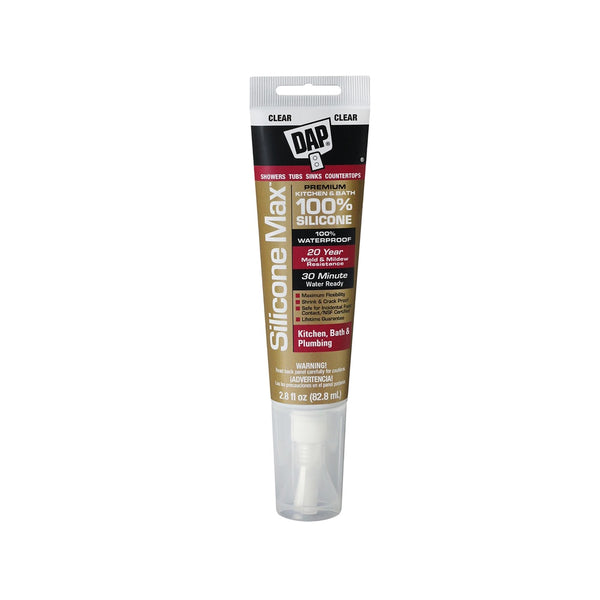 Dap 08794 Silicone Max Kitchen and Bath Sealant, 2.8 Oz