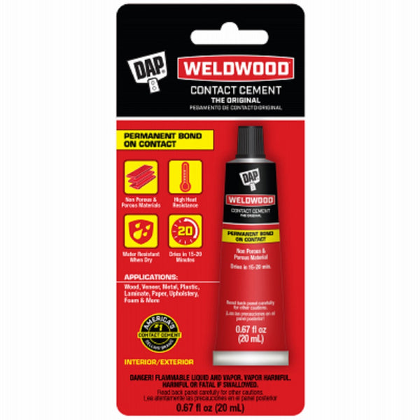 Dap 00129 Weldwood Contact Cement, 20Ml