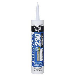 Dap® 18304 Dynaflex 230® Premium Elastomeric Latex Sealant, 10.1 Oz, Clear