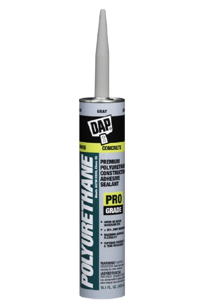 Dap® 18814 Premium Polyurethane Construction Adhesive Sealant, 10.1 Oz, Gray