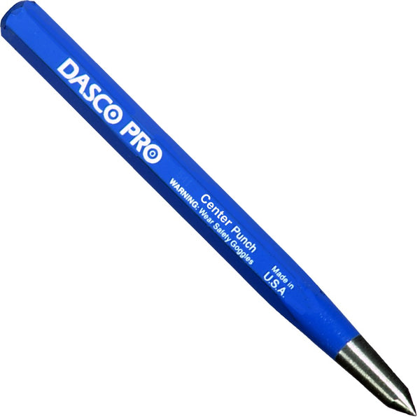 Dasco Pro 532-0 Center Punch, High Carbon Steel, 7/16" x 5"
