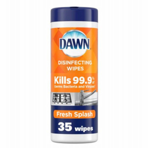 Dawn 66271 Disinfecting Fresh Wipes, Fresh Scent, 35 Count