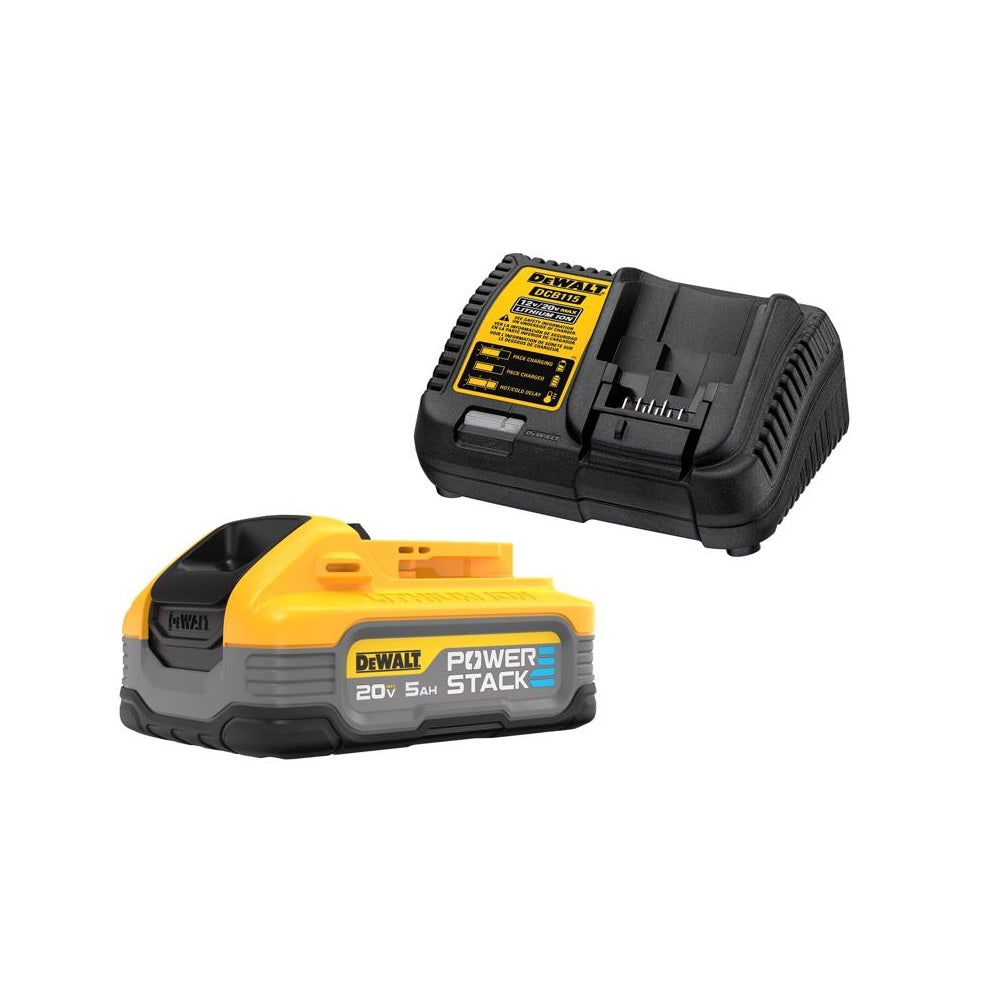 DeWalt DCBP520C 20V MAX POWERSTACK Battery And Charger Starter Kit, 20 Volt