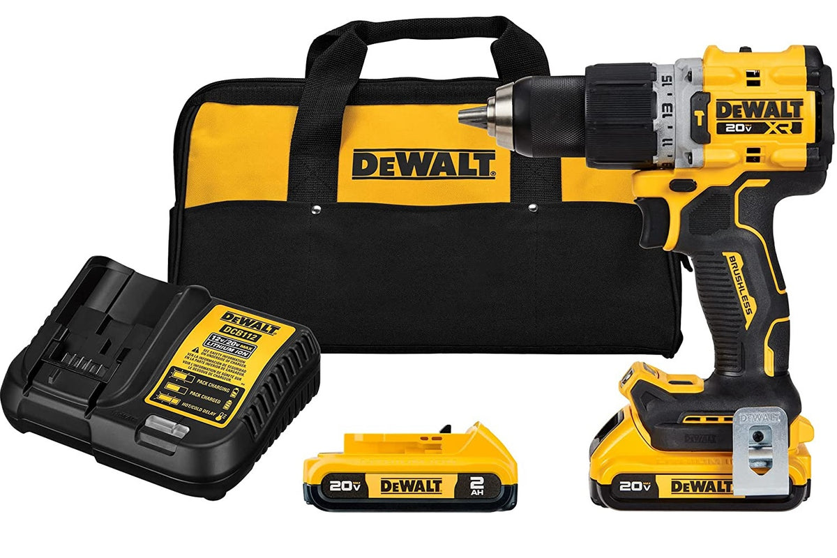 DeWalt DCD805D2 Max Hammer Drill and Impact Driver Kit, 20 Volt