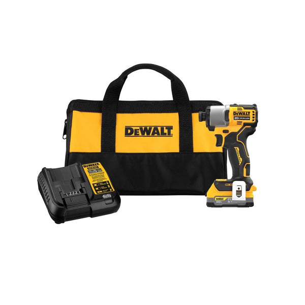 DeWalt DCF840E1 MAX Cordless Impact Driver Kit, 20 Volt
