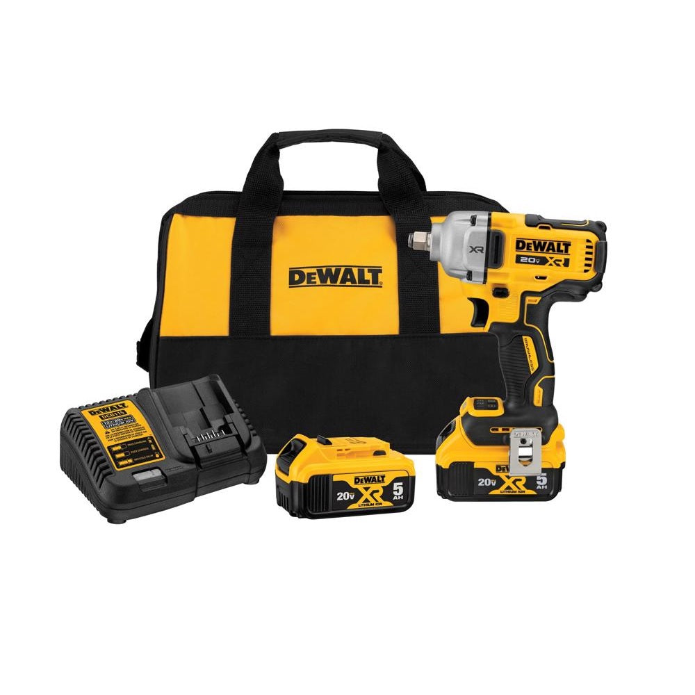 DeWalt DCF891P2 Cordless Brushless Mid-Range Impact Wrench Kit, 20 Volt