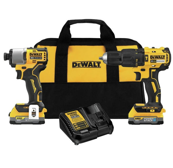 DeWalt DCK276E2 MAX Cordless Hammer Drill/Driver & Impact Driver Combo Kit, 20 Volt