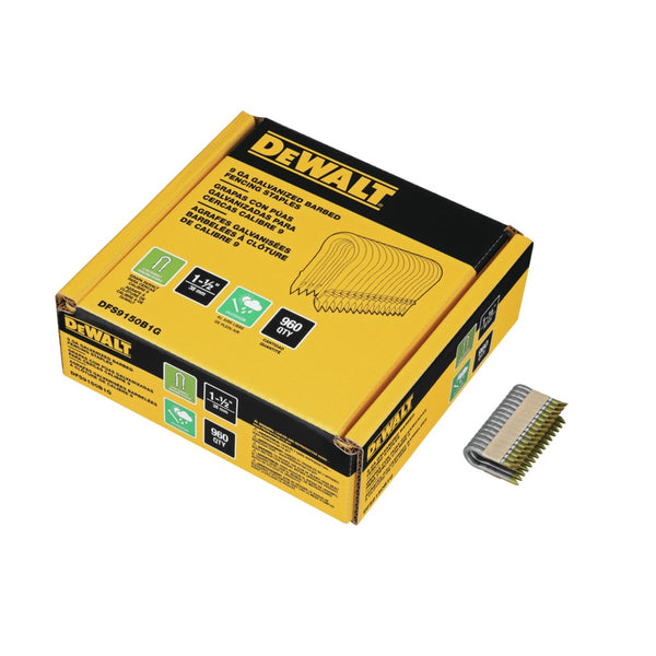 DeWalt DFS9150B1G Galvanized Barbed Fencing Staples