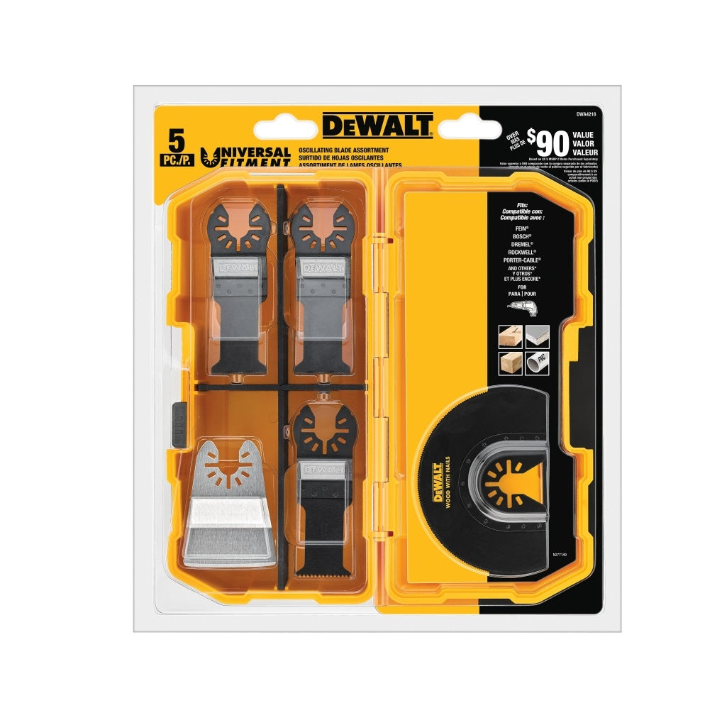 DeWalt DWA4216 Oscillating Blade Set, Metal