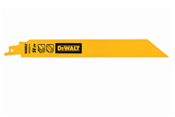DeWalt DWAR9114 Heavy Metal Bi-Metal Reciprocating Saw Blades, 9 Inch