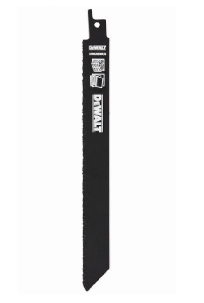 DeWalt DW4843 Abrasive Carbide Grit Reciprocating Saw Blades, 8 Inch