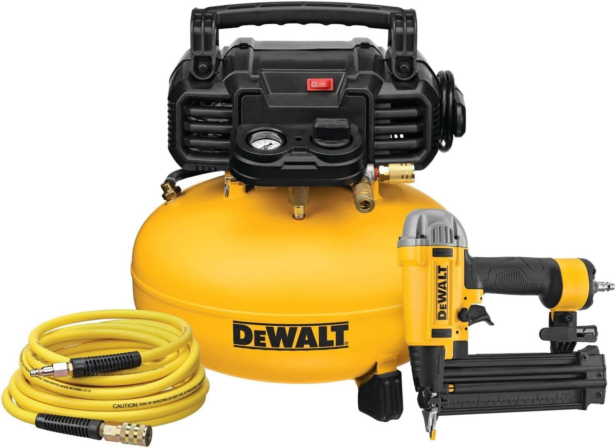 DeWalt DWFP1KIT Nailer and Compressor Combo Kit, 6 Gallon Capacity