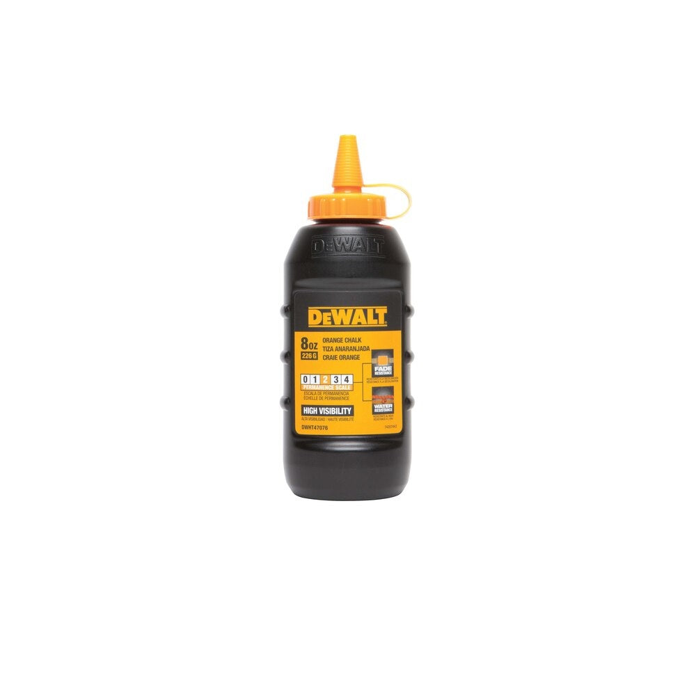 DeWalt DWHT47076L Marking Chalk, Orange, 8 Oz