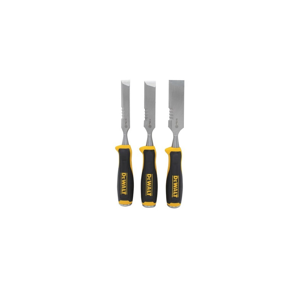DeWalt DWHT16148 Side Strike Wood Chisel Set, Black/Yellow
