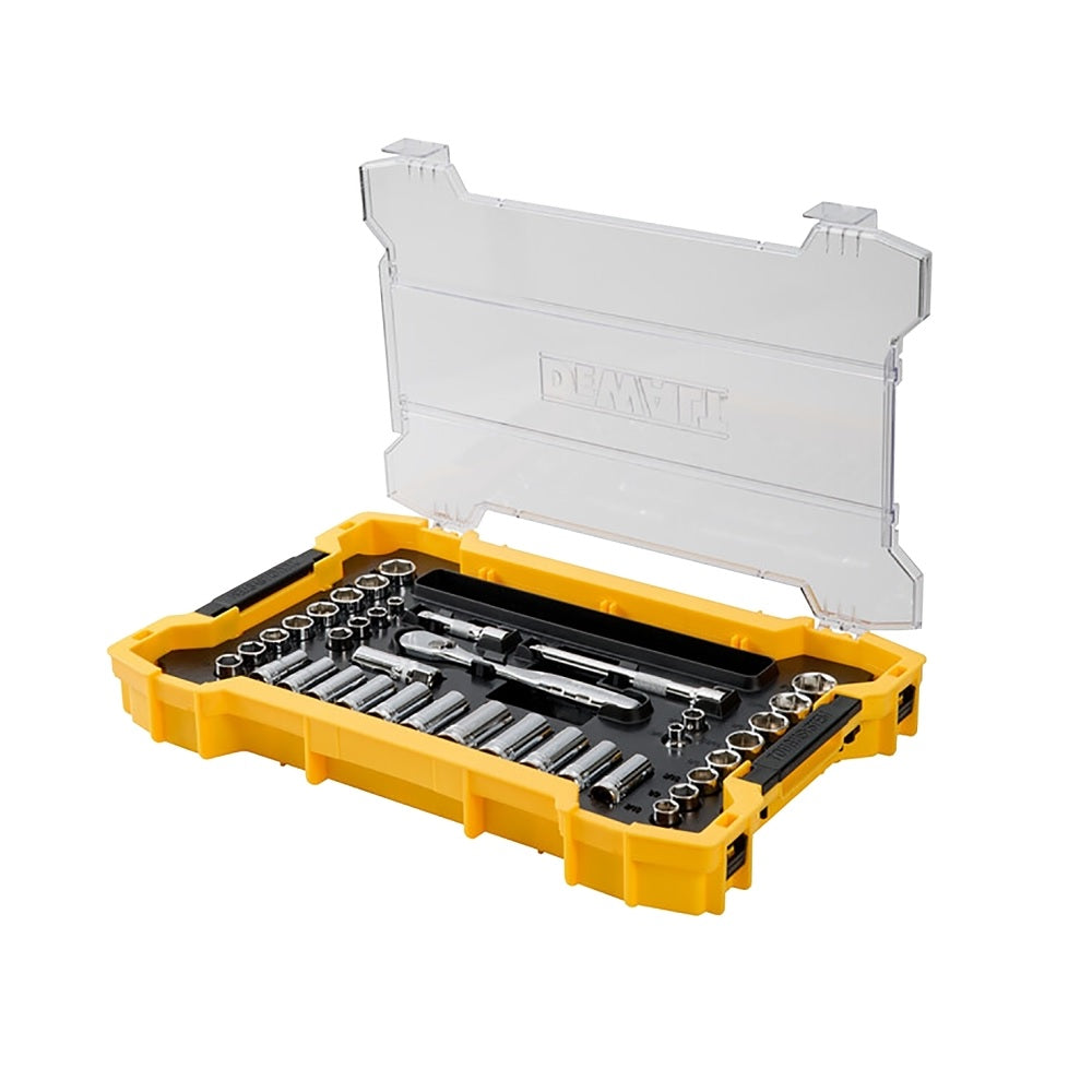 DeWalt DWMT45400 Socket Set, Chrome, 3/8 inch Drive