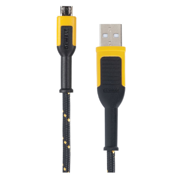 DeWalt 131 1322 DW2 Reinforced Braided Cable for Micro-USB, 6 Feet