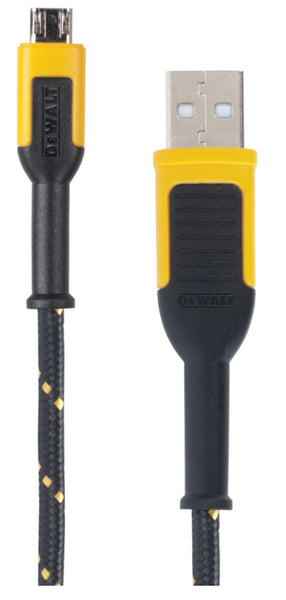 DeWalt 131 1360 DW2 Reinforced Braided Cable for Micro-USB, 4 Feet