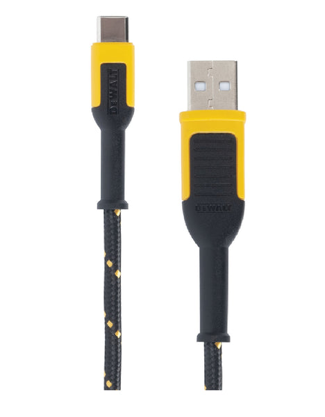 DeWalt 131 1348 DW2 Reinforced Braided Cable for USB to USB-C, 6 Feet
