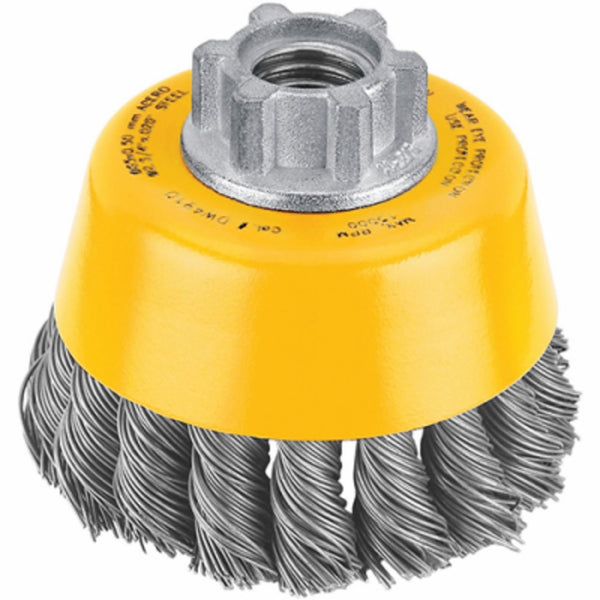 DeWalt DW4910S Knotted Wire Cup Brush, Carbon Steel