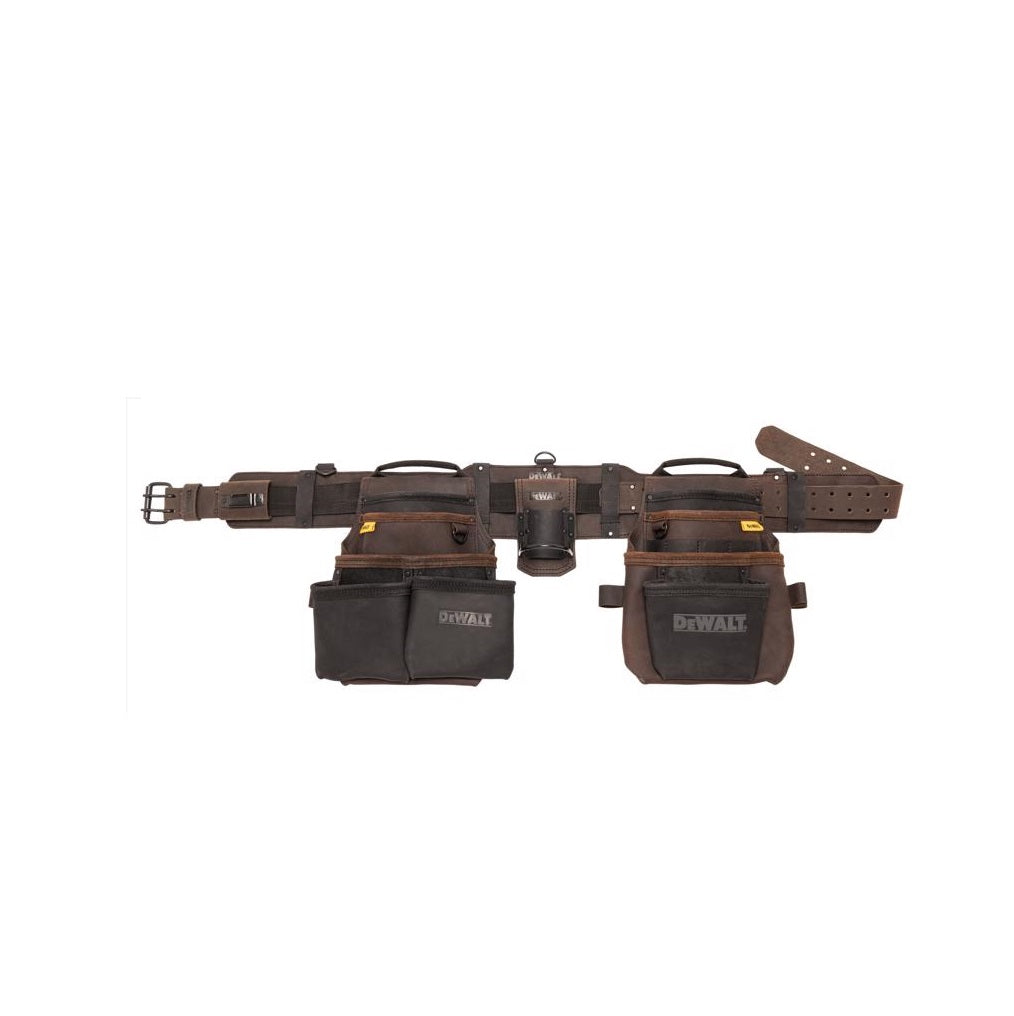 DeWalt DWST550113 Leather Tool Rig, Brown, 18 Pockets