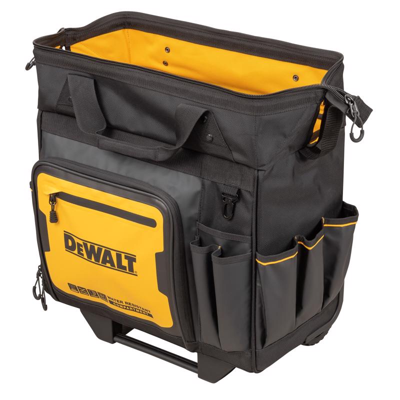 DeWalt DWST560107 Roller Tool Bag, Black/Yellow, 27 Pockets