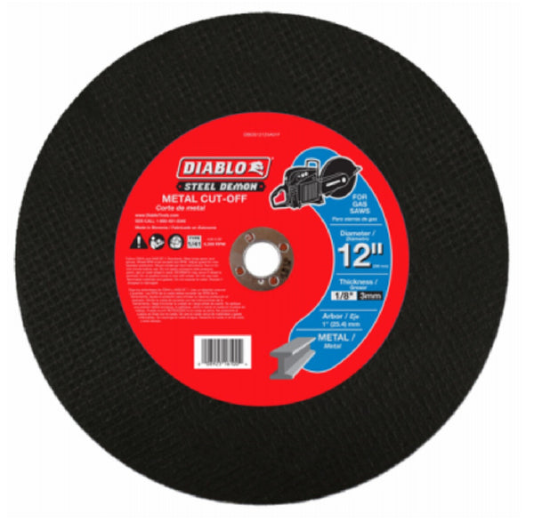 Diablo DBDS12125A01F Metal High Speed Cut Off Disc, 12 Inch