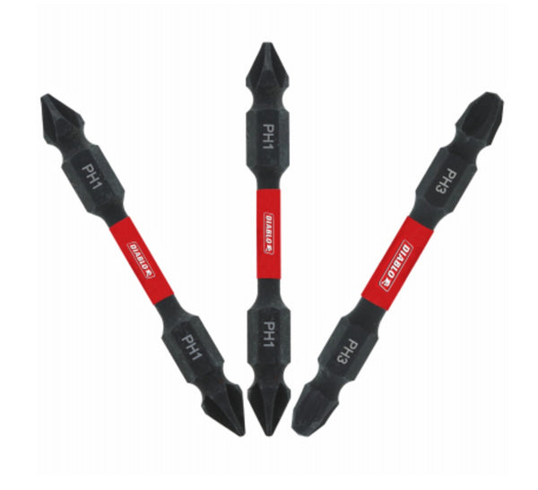 Diablo DDEPHV25-S3 Double Ended Insert Bit Set, 3 Piece