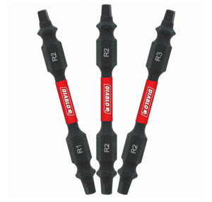 Diablo DDESQV25-S3 Square Bit Set, 2-1/2 Inch