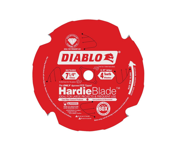 Diablo D0704DH Circular Saw Blade, 7-1/4 in Dia