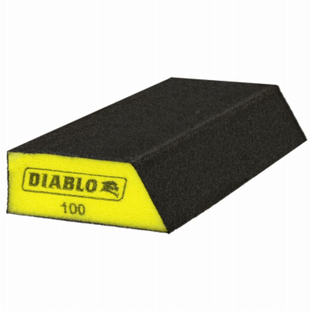 Diablo DFBANGBFIN01G Extended Corner Contact Sanding Sponge, 100 Grit