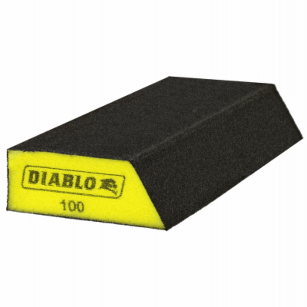 Diablo DFBANGBFIN02G Extended Corner Contact Sanding Sponge, 100 Grit