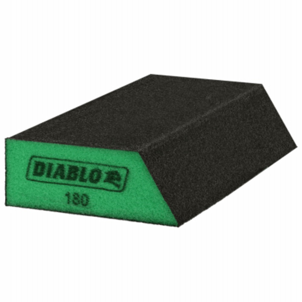 Diablo DFBLANGSFN04G Corner Contact Sanding Sponge, 180 Grit