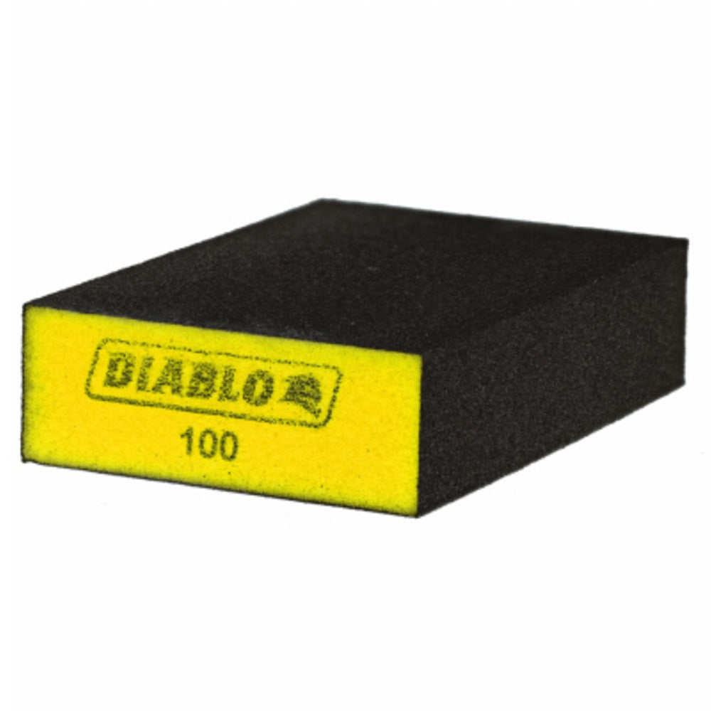 Diablo DFBLBLOFIN01G Large Flat Sanding Sponge, 100 Grit