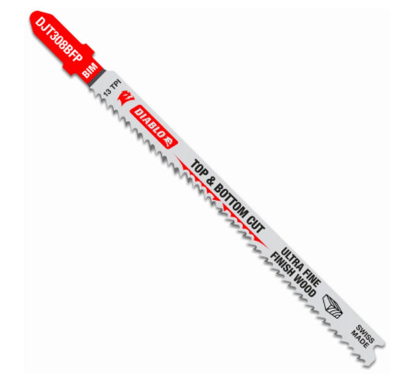 Diablo DJT308BFP5 13 TPI Bi-Metal T-Shank Jig Saw Blades, 4-5/8 Inch