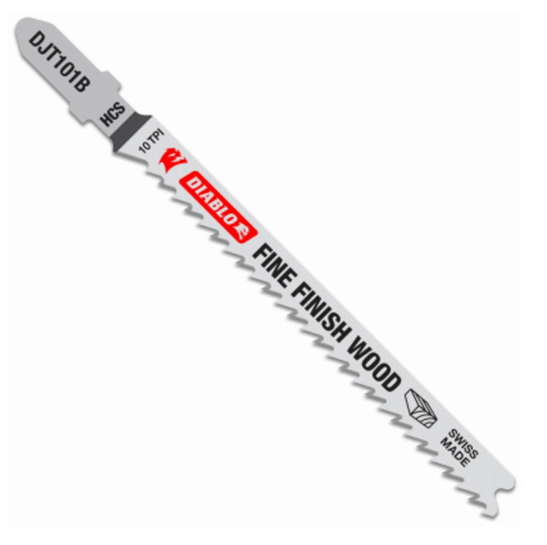 Diablo DJT101B5 10 TPI T-Shank Jig Saw Blades, Carbon Steel